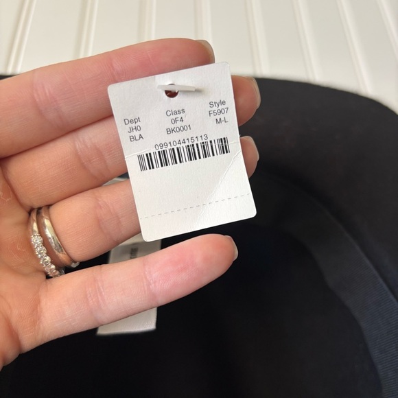 J. Crew | Women's Wide-Brimmed Italian Wool-Felt Hat Size M/L Black NWT - Picture 3 of 8